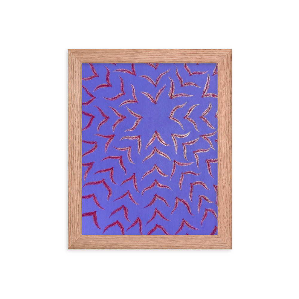 Expanding, 2023, gouache on framed paper print