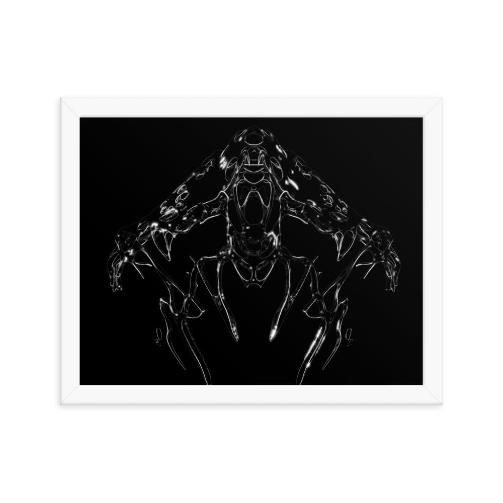 Untitled, 2023, digital render on framed paper print
