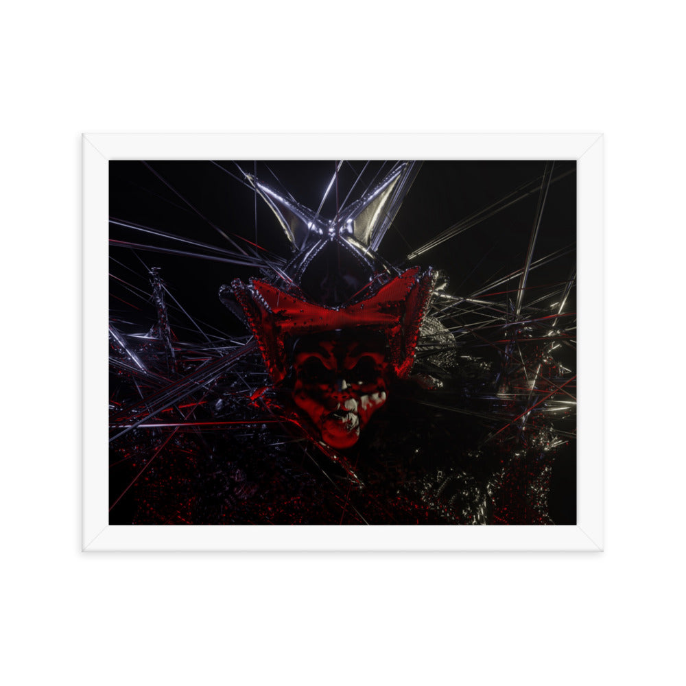 Count, 2023, digital render on framed paper print