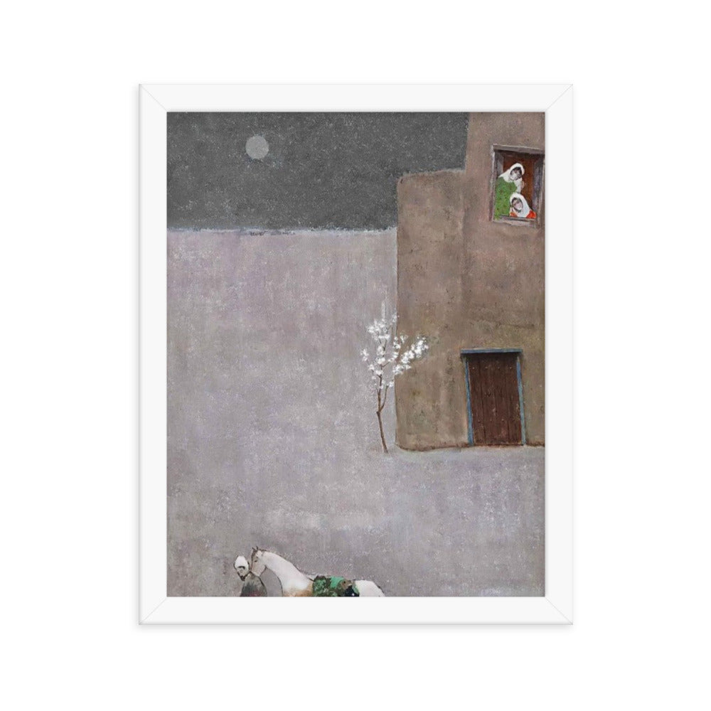 Untitled, 2023, oil on framed paper print
