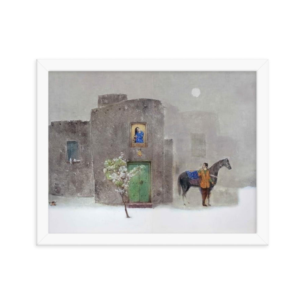 Untitled, 2023, oil on framed paper print