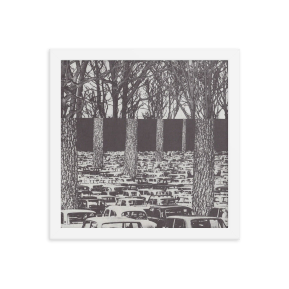 Carbon Footprint, 2023, analog assemblage on framed paper print