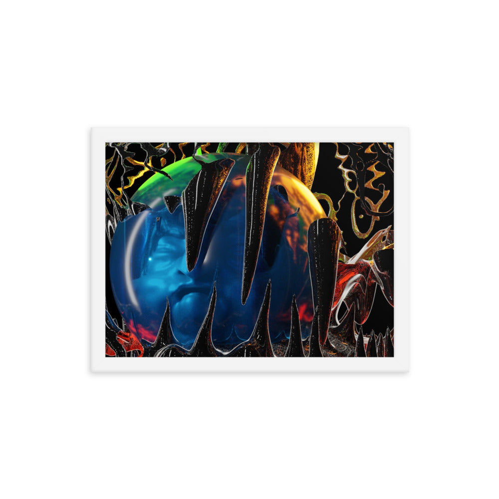 Incubitu, 2023, digital render on framed paper print