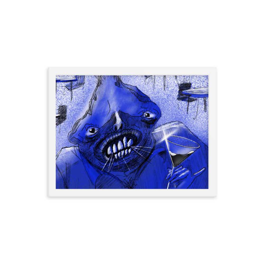The Regular, 2023, digital render on framed paper print