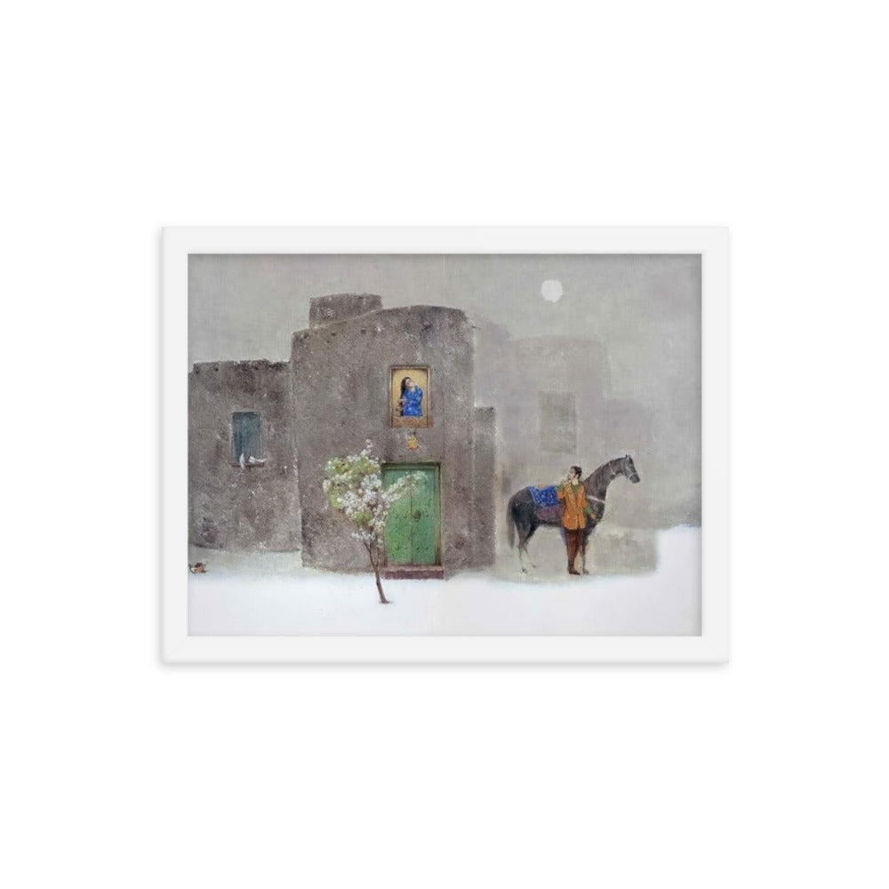 Untitled, 2023, oil on framed paper print