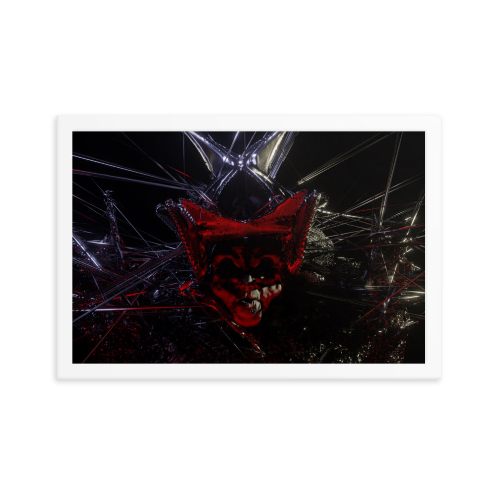 Count, 2023, digital render on framed paper print