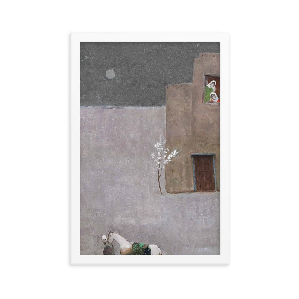 Untitled, 2023, oil on framed paper print