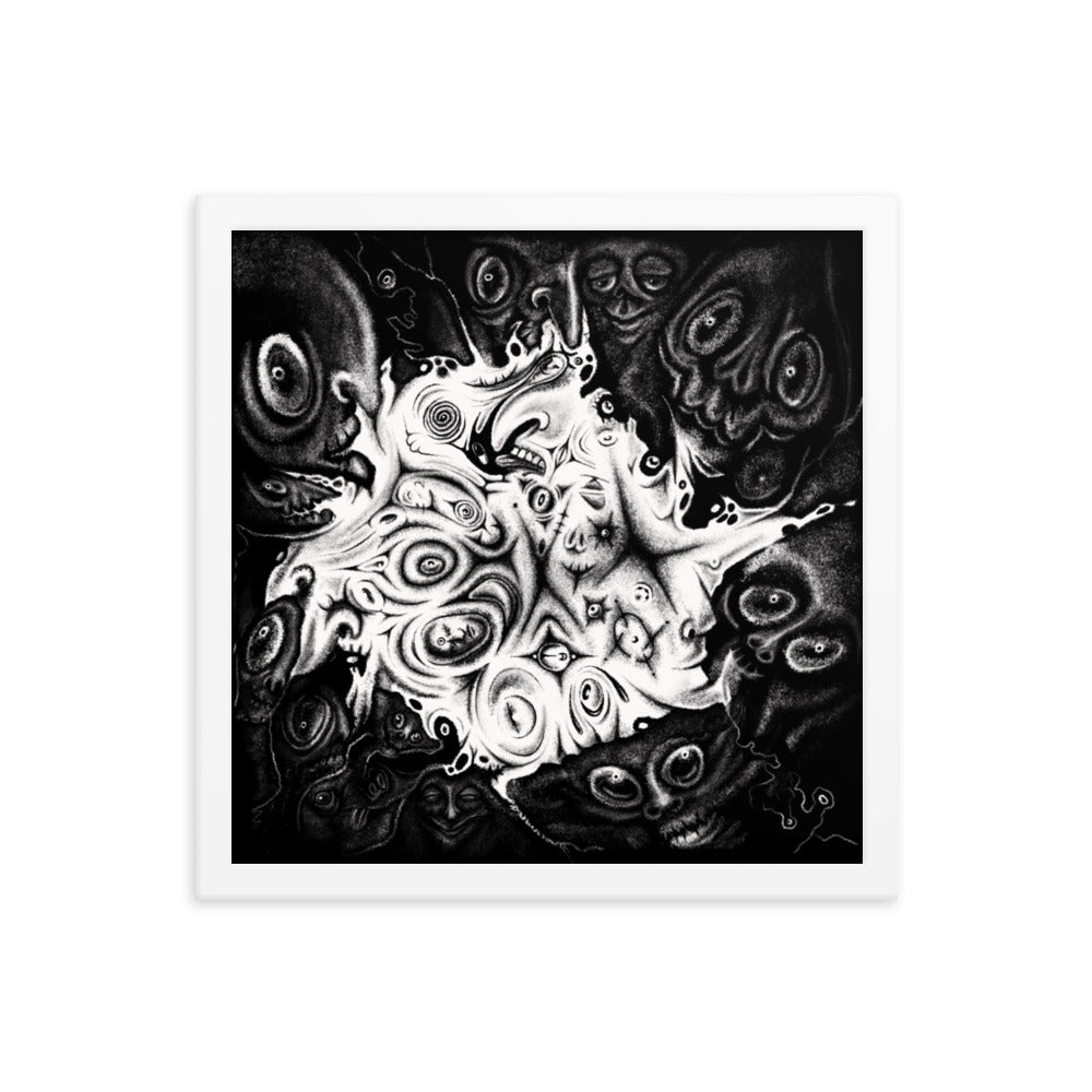 Homonculus, 2023, digital illustration on framed paper print