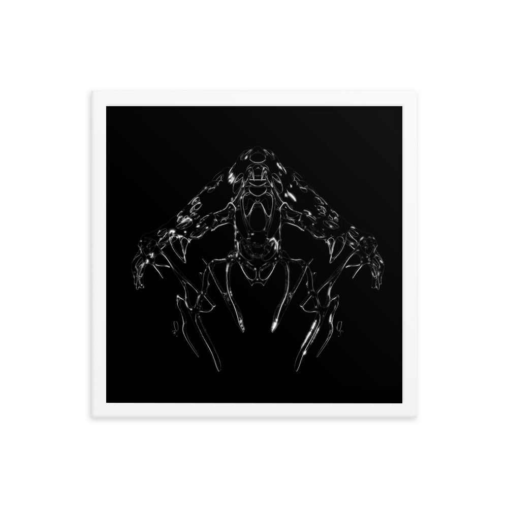 Untitled, 2023, digital render on framed paper print