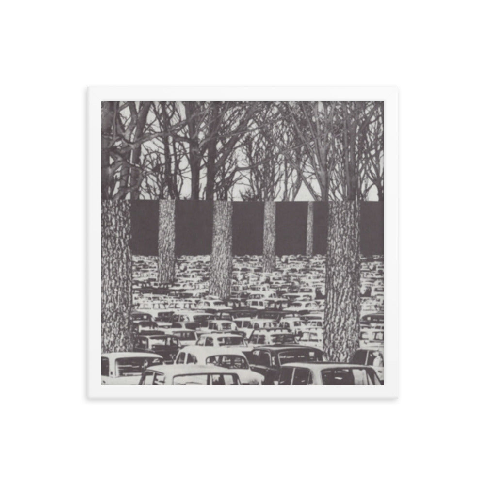 Carbon Footprint, 2023, analog assemblage on framed paper print