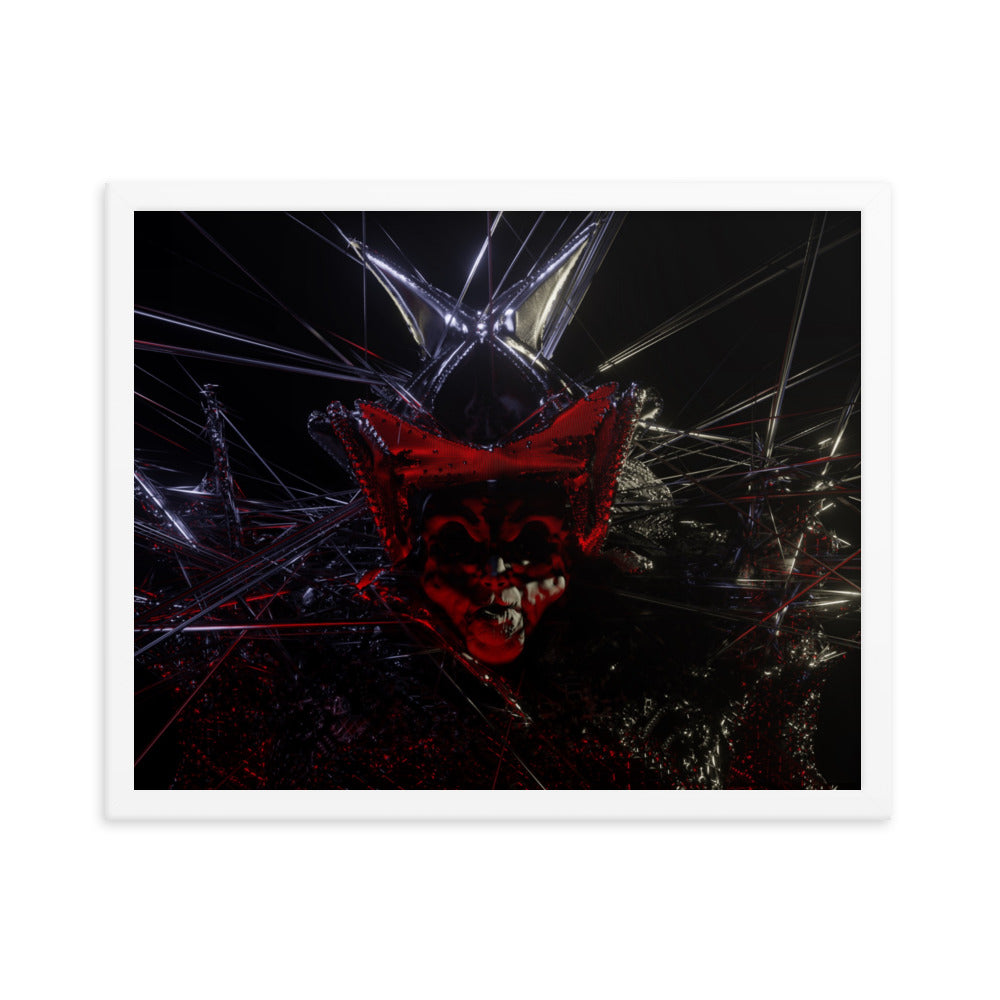 Count, 2023, digital render on framed paper print