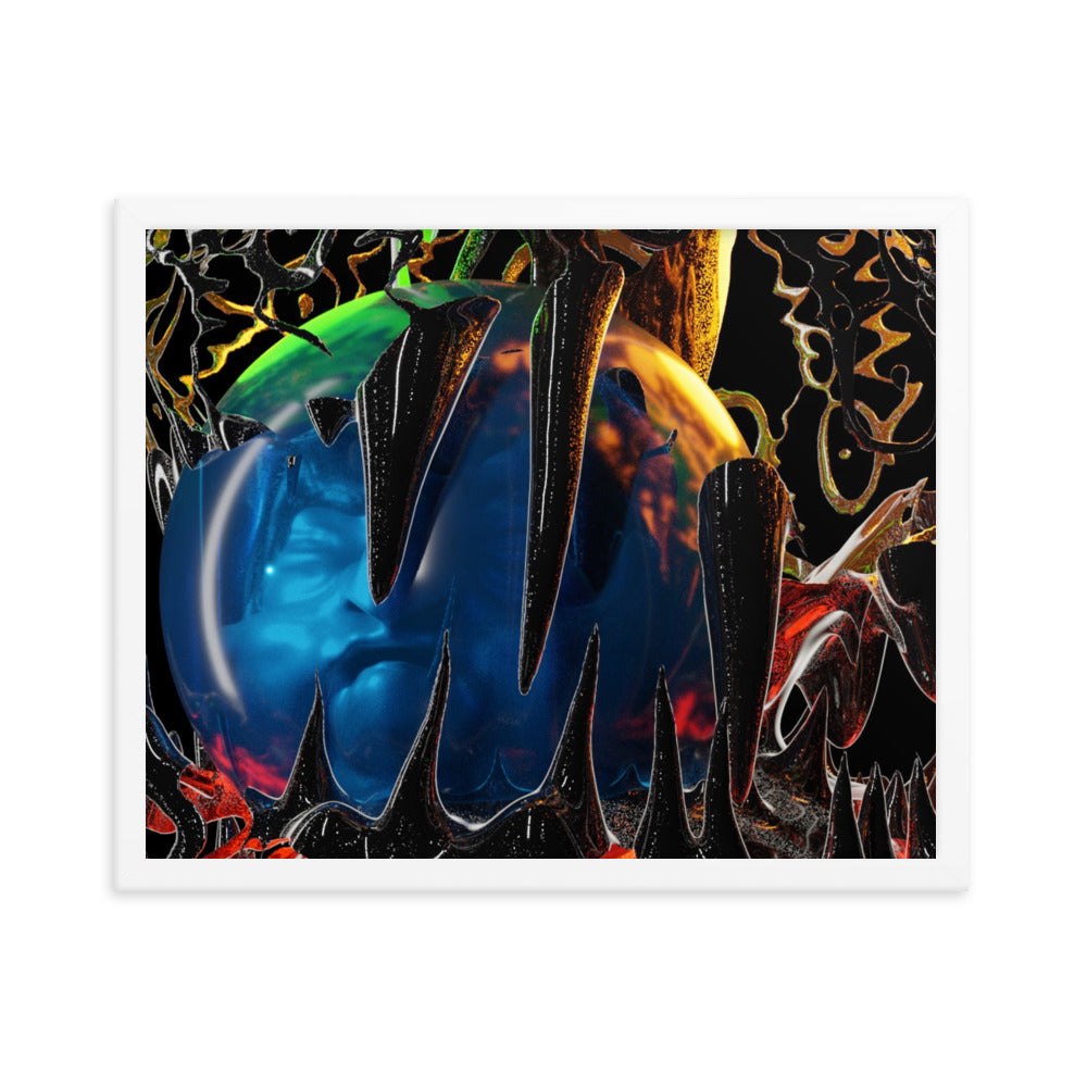 Incubitu, 2023, digital render on framed paper print