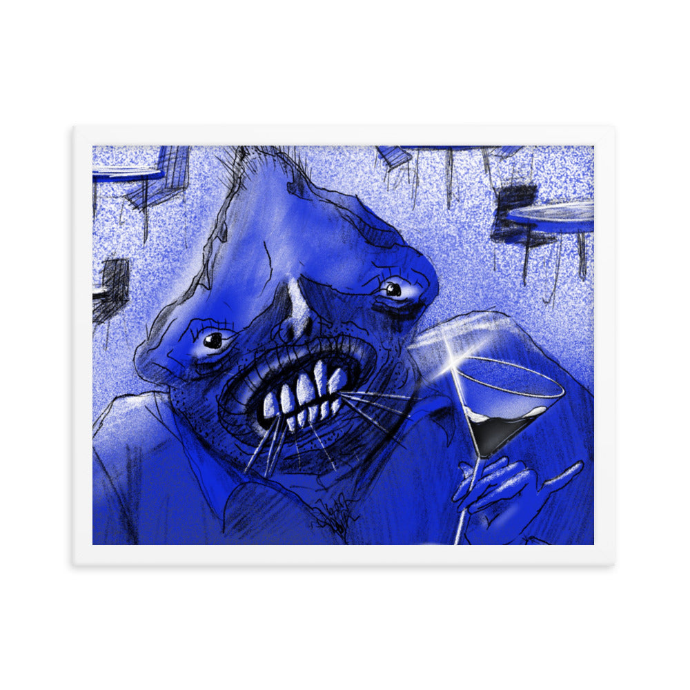 The Regular, 2023, digital render on framed paper print