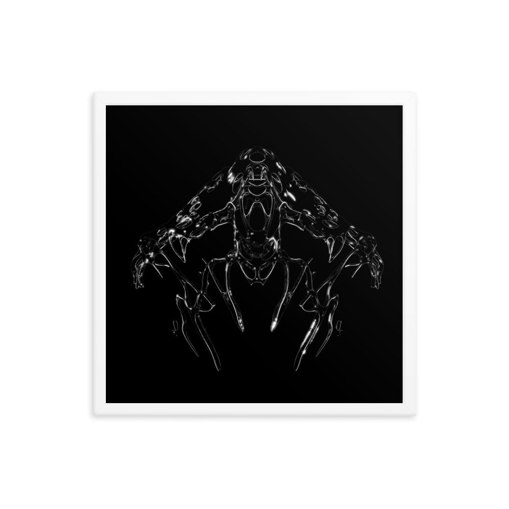 Untitled, 2023, digital render on framed paper print
