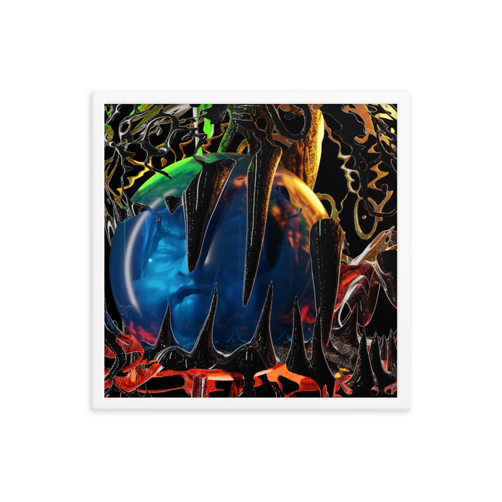 Incubitu, 2023, digital render on framed paper print