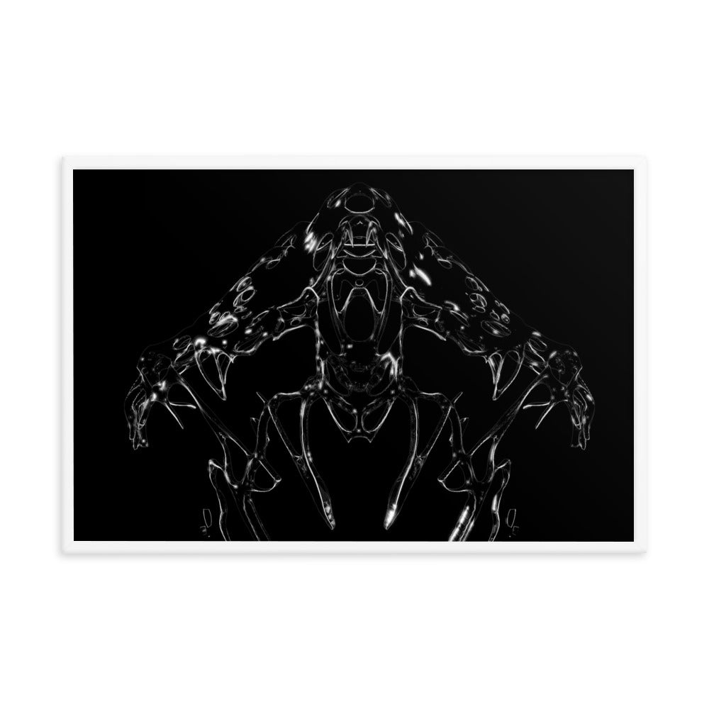 Untitled, 2023, digital render on framed paper print