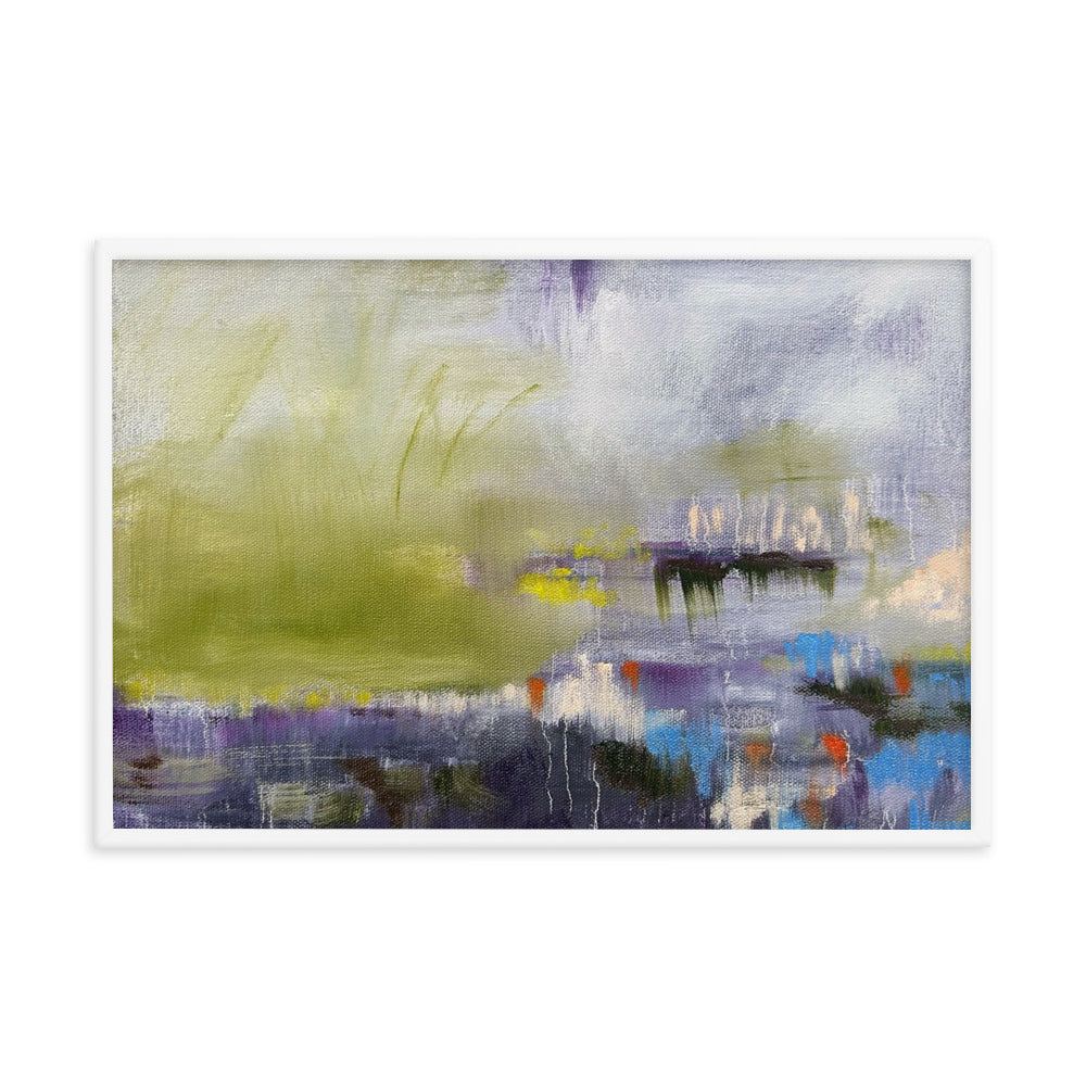 Brain Fog, 2024, oil on framed paper print