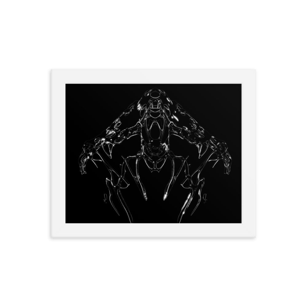Untitled, 2023, digital render on framed paper print