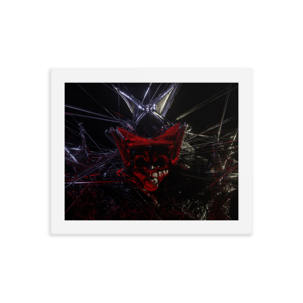 Count, 2023, digital render on framed paper print