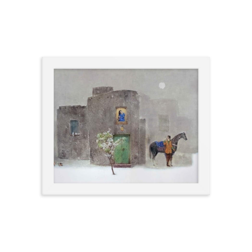 Untitled, 2023, oil on framed paper print