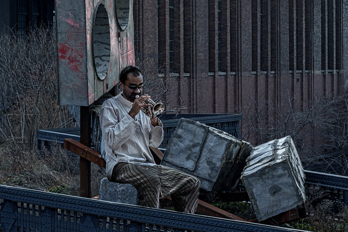 Feelin' Mellow, 2023, composite digital photography, 15 x 19 in. / 38.1 x 48.26 cm.