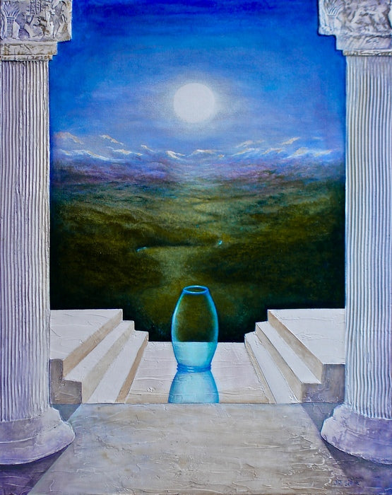 Filtered Light, 2020, acrylic on canvas, 40 x 30 in. / 101.6 x 76.2 cm.