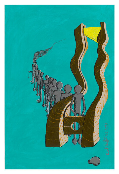 Final Frontier, 2023, acrylic on canvas, 36 x 24 in. / 91.44 x 60.96 cm.