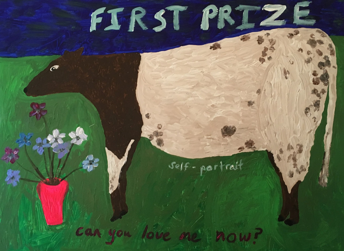 First Prize, 2023, mixed media on canvas, 35 x 47 in. / 88.9 x 119.38 cm.