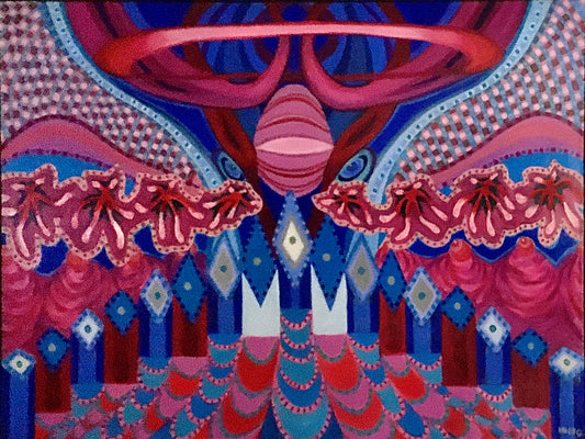 Floppy Flyby, 2024, oil on canvas, 24 x 32 in. / 60.96 x 81.28 cm.
