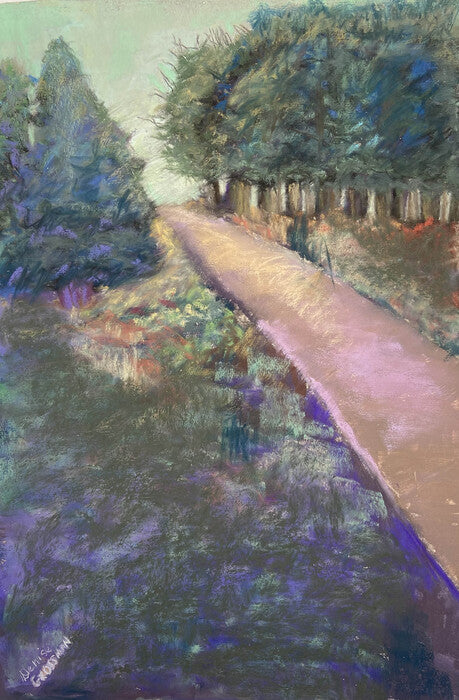 Forest for The Trees Series III of IV, 2022, soft pastel, 24 x 18 in. / 60.96 x 45.72 cm.