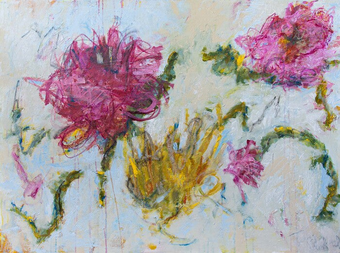 Fragile, 2023, mixed media, 30 x 40 in. / 76.2 x 101.6 cm.