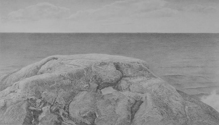 Gilkey's Rest, 2023, graphite, 33 x 54 in. / 83.82 x 137.16 cm.