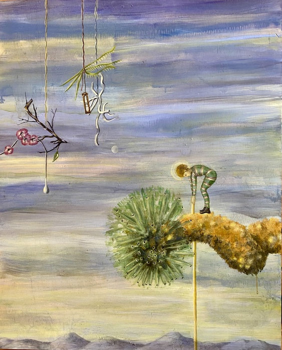 Golden Child, 2022, oil on wood panel, 30 x 24 in. / 76.2 x 60.96 cm.