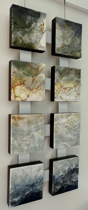 Gradient, 2023, encaustic, 14 x 30 in. / 35.56 x 76.2 cm.
