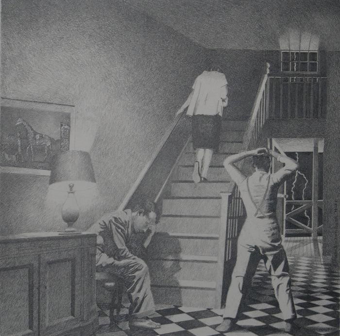 High Pressure, 2021, graphite on paper, 14 x 14 in. / 35.56 x 35.56 cm.
