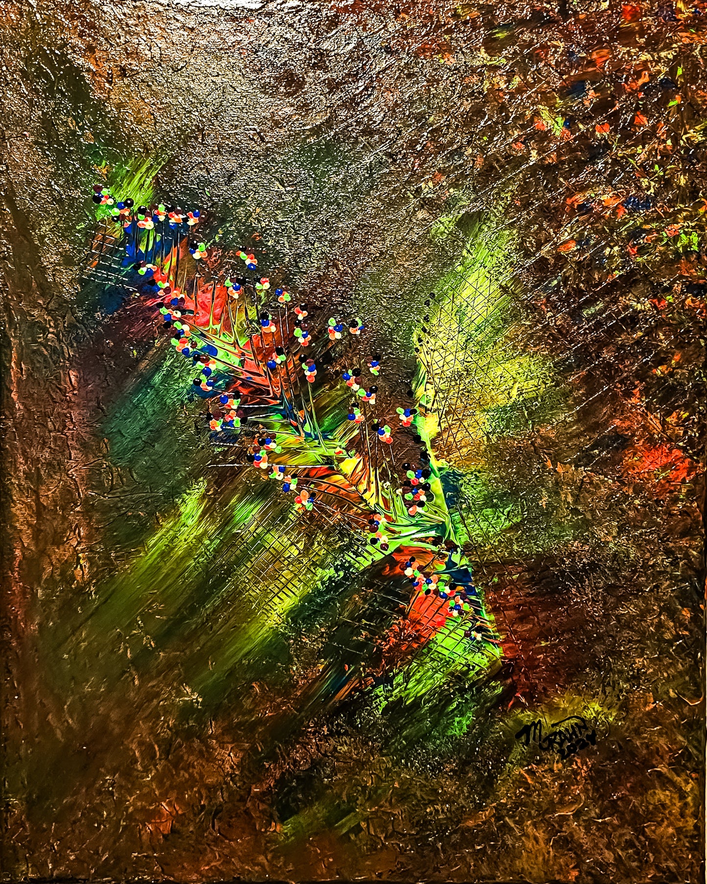 Hope Blossom, 2024, acrylic on canvas, 16 x 20 in. / 40.64 x 50.8 cm.