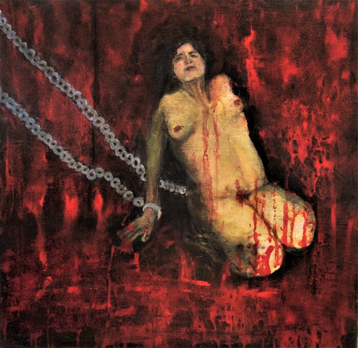 How I Feel #5, 2019, oil on canvas, 20 x 20 in. / 50.8 x 50.8 cm.