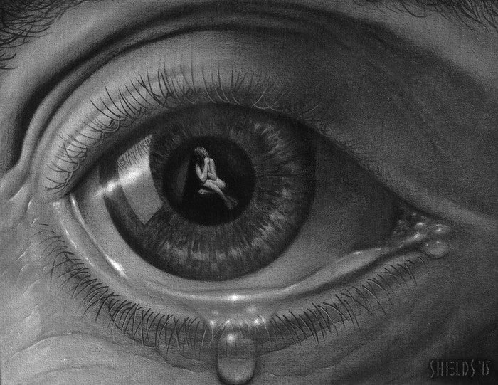 I'm Sorry, 2016, acrylic on canvas, 18 x 24 in. / 45.72 x 60.96 cm.