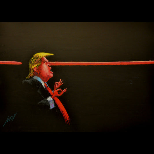 Believe Me, 2018, oil pastel, 22 x 30 in. / 55.88 x 76.2 cm.