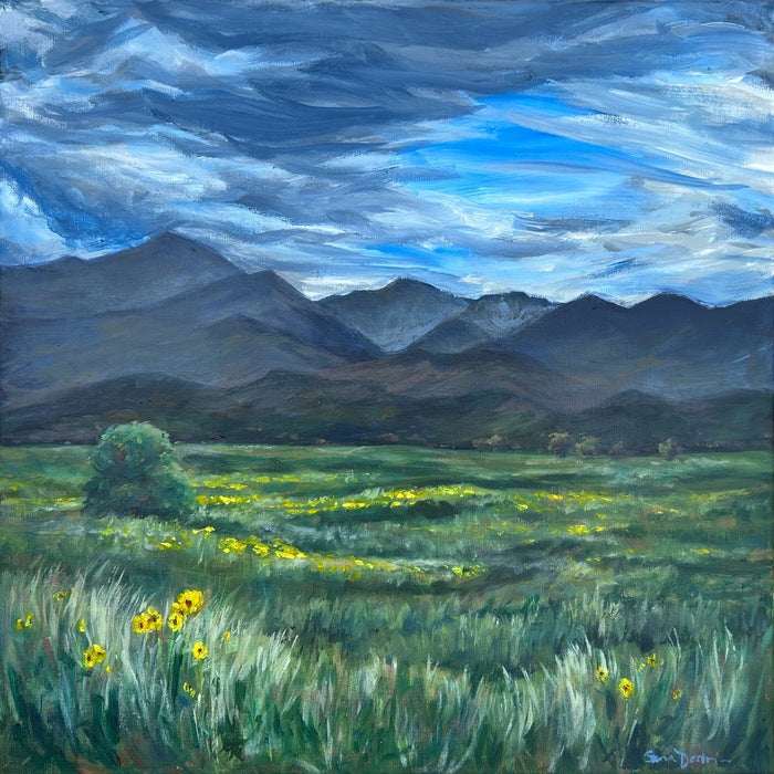 It's the Little Things, 2023, acrylic on canvas, 20 x 20 in. / 50.8 x 50.8 cm.