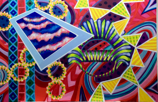 Jewel Box, 2024, oil on canvas, 24 x 32 in. / 60.96 x 81.28 cm.