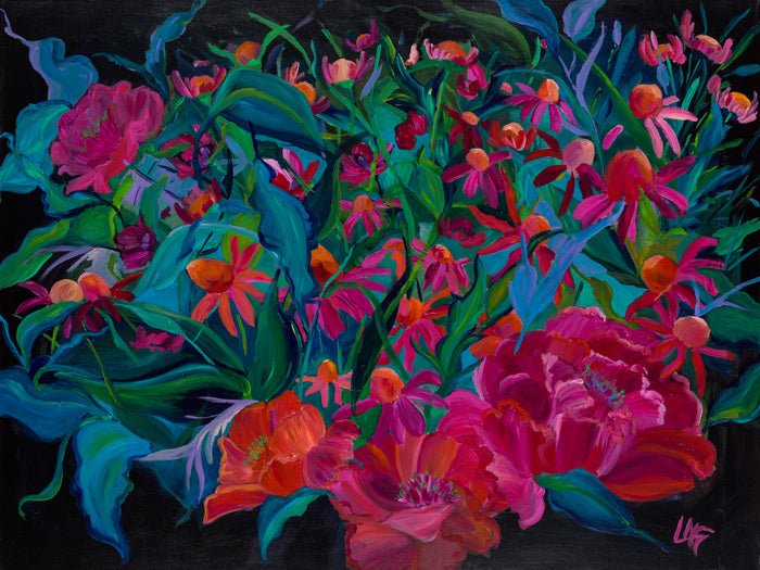 Jungle Green, 2023, acrylic, 36 x 48 in. / 91.44 x 121.92 cm.