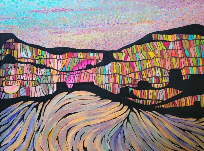 Landscape of a Woman, 2023, acrylic on canvas, 30.5 x 40 in. / 77.47 x 101.6 cm.