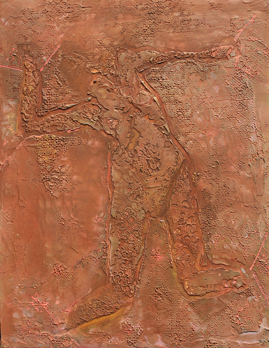 Land of Milk and Honey, 2014, oil on plaster, 24 x 20 in. / 60.96 x 50.8 cm.