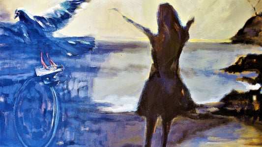 Miracle of Eternal Present, 2022, acrylic, 30 x 40 in. / 76.2 x 101.6 cm.