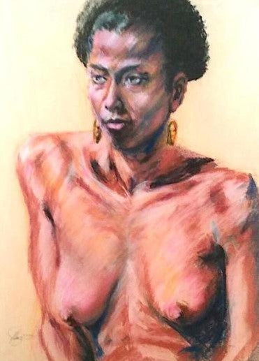 Misty Blues, 2015, pastels, 24 x 32 in. / 60.96 x 81.28 cm.