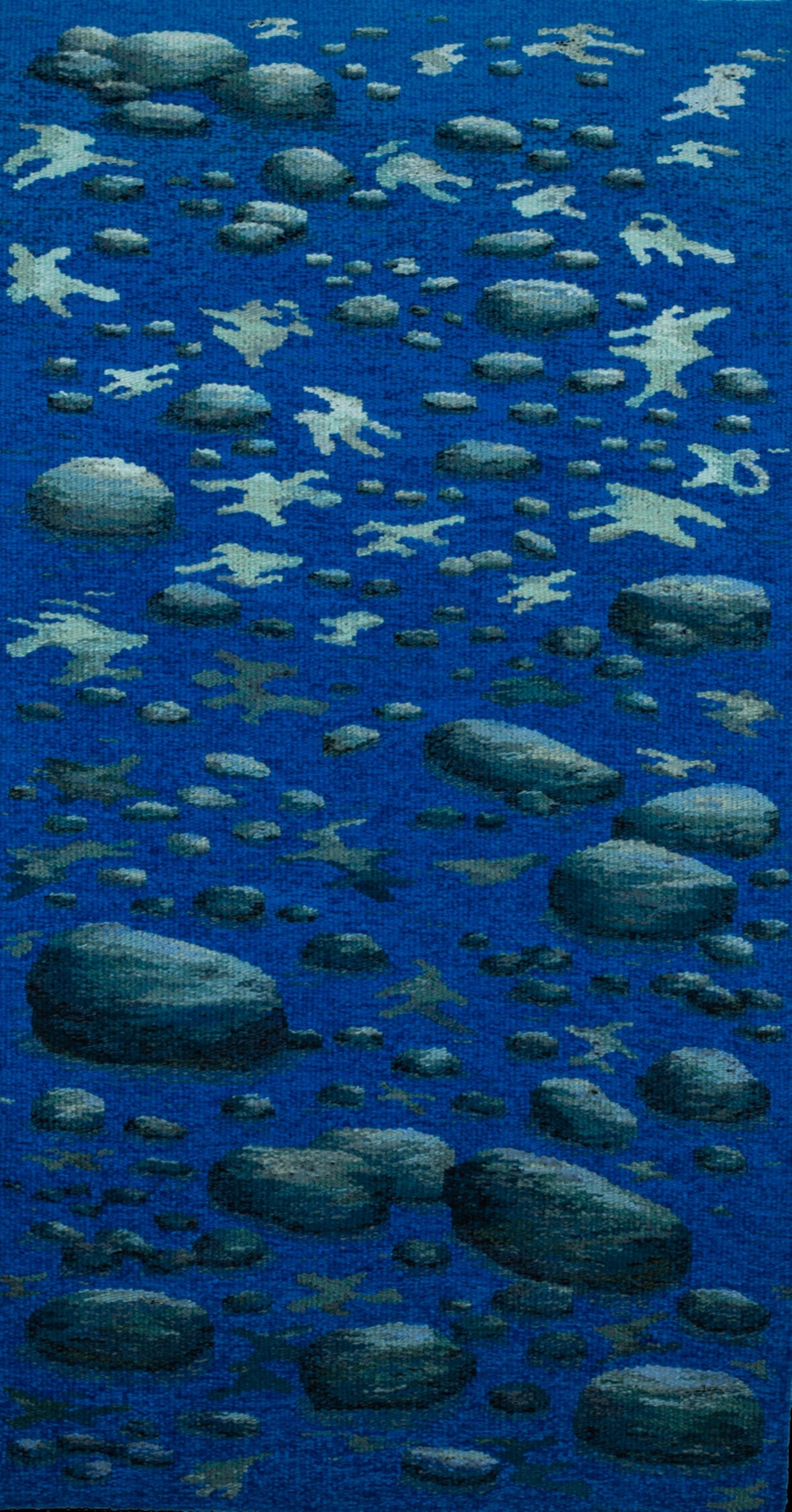 Moonlit, 2024, tapestry, 56 x 30 in. / 142.24 x 76.2 cm.