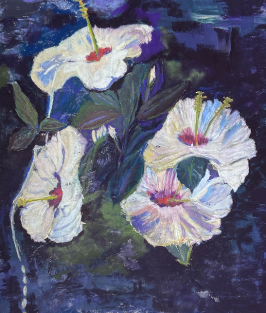 My Cup Runneth, 2022, mixed media, 24 x 28 in. / 60.96 x 71.12 cm.