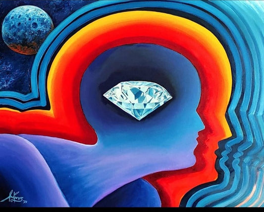 Neuroplasticity, 2021, oil on canvas, 24 x 30 in. / 60.96 x 76.2 cm.