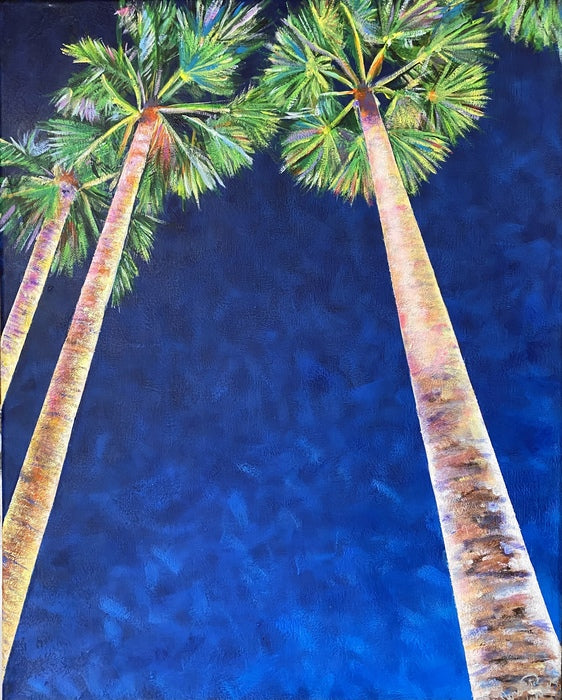 Night at Home, 2022, acrylic on canvas, 20 x 16 in. / 50.8 x 40.64 cm.